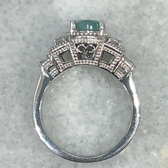 Grandidierite Sterling Silver Majesty Ring Sz 8 - Picture 10 of 10